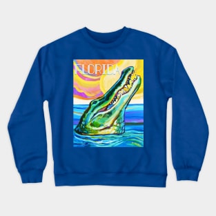 Florida Gator and Sunset Crewneck Sweatshirt